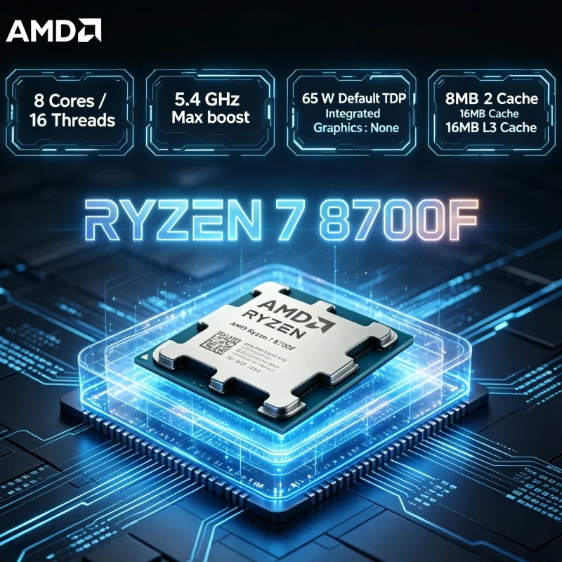 Amd Cpu Ryzen 7 - Процессор AMD Ryzen 7 8700F, 8