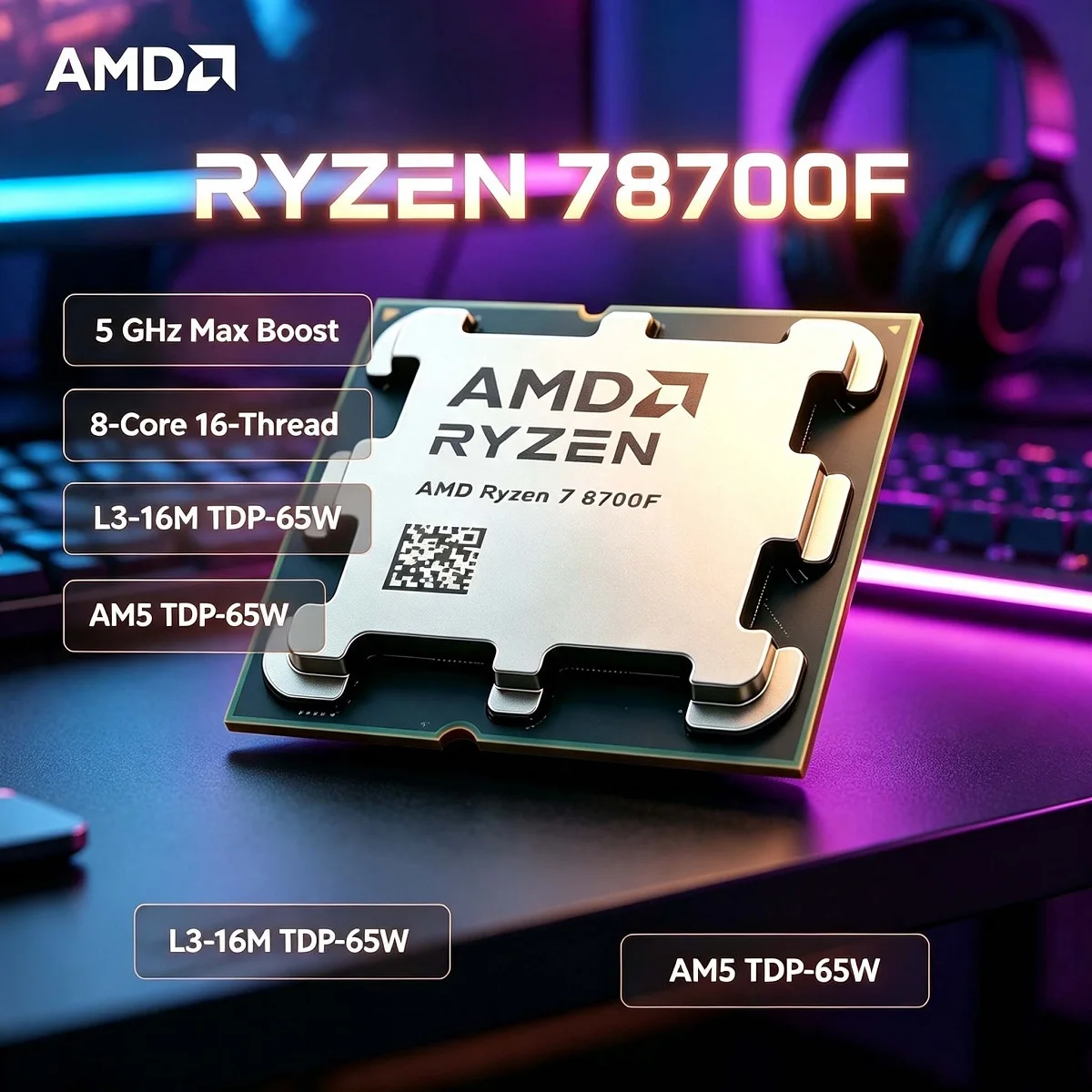 Amd Cpu Ryzen 7 - Настольный процессор AMD Ryzen 7 8700F,