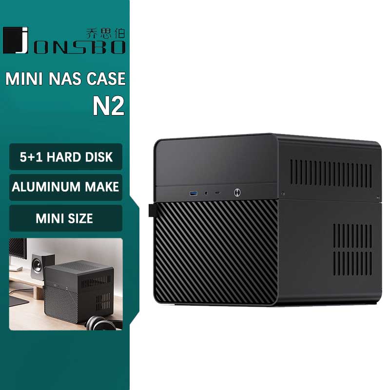Aluminum Case 65 - JONSBO N2 NAS Алюминиевый мини-футляр ITX