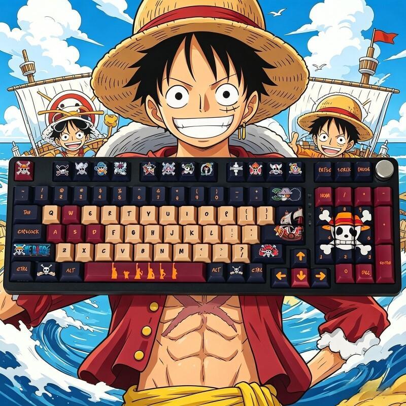 Gaming Keyboard Ergo - Набор кейкапов BANDAI One Piece Monkey