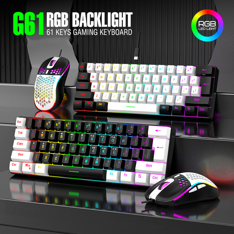 Keyboard Mouse Bundle Gaming - Комплекты клавиатуры и мыши 60% RGB