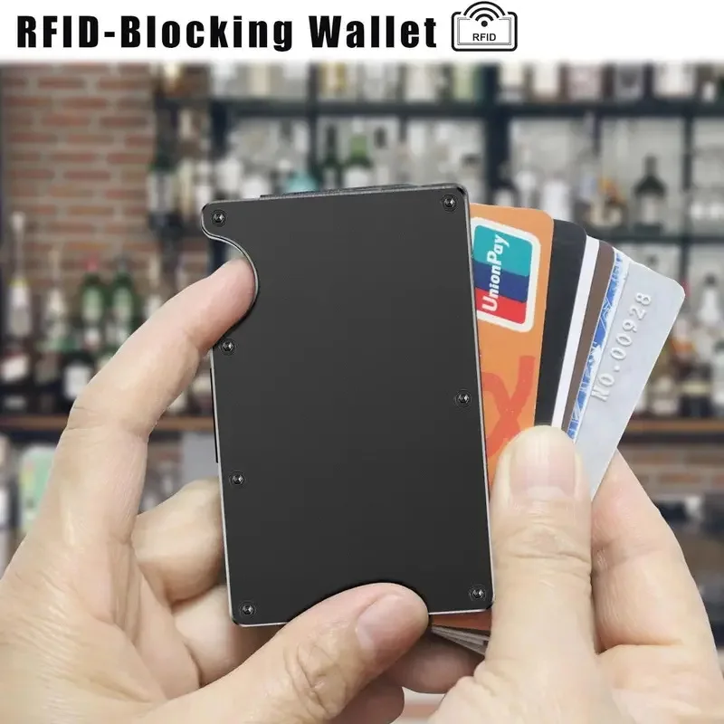 Новый тонкий RFID-кошелек-карт – обзор и цена Aluminum Case 65
