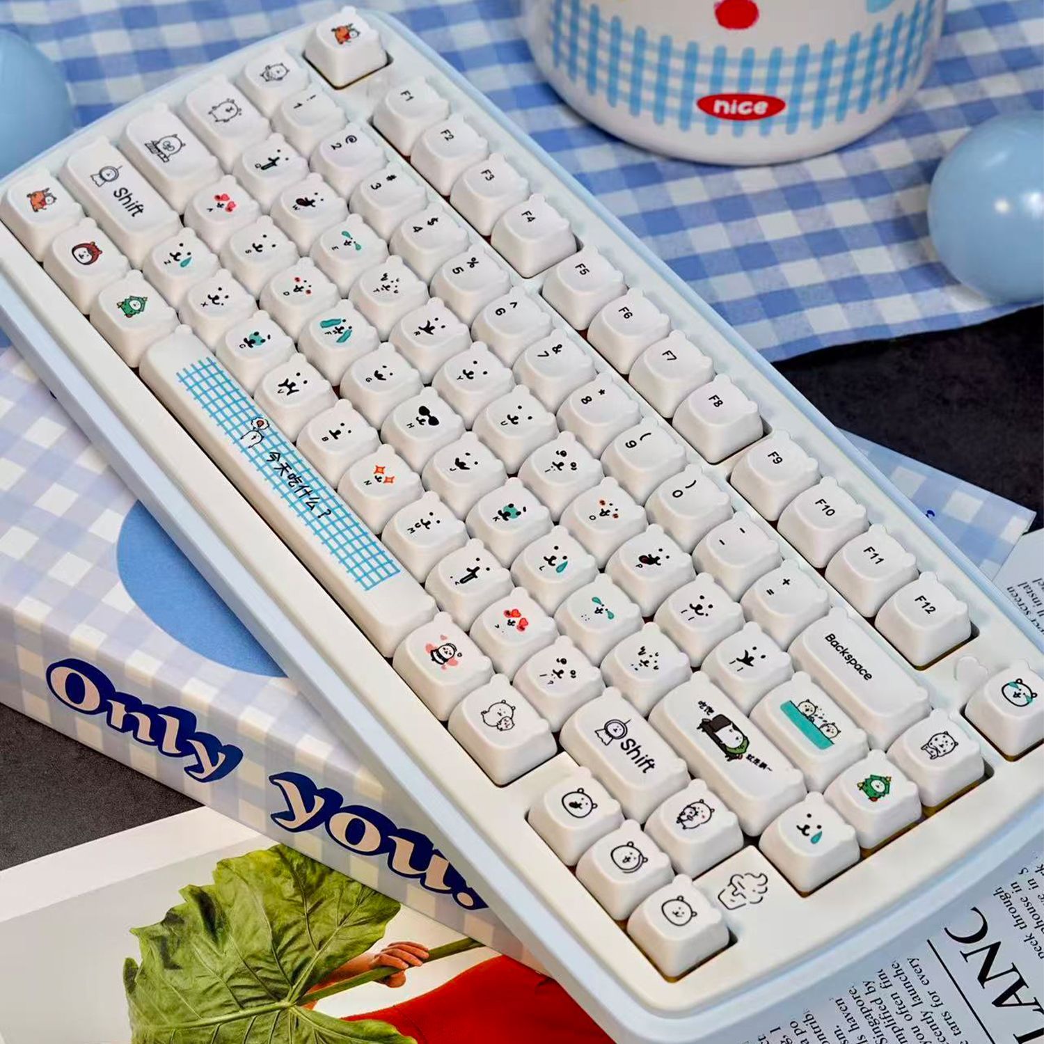 Милые мультяшные кейкапы с мед – обзор и цена Gaming Keyboard Ergo