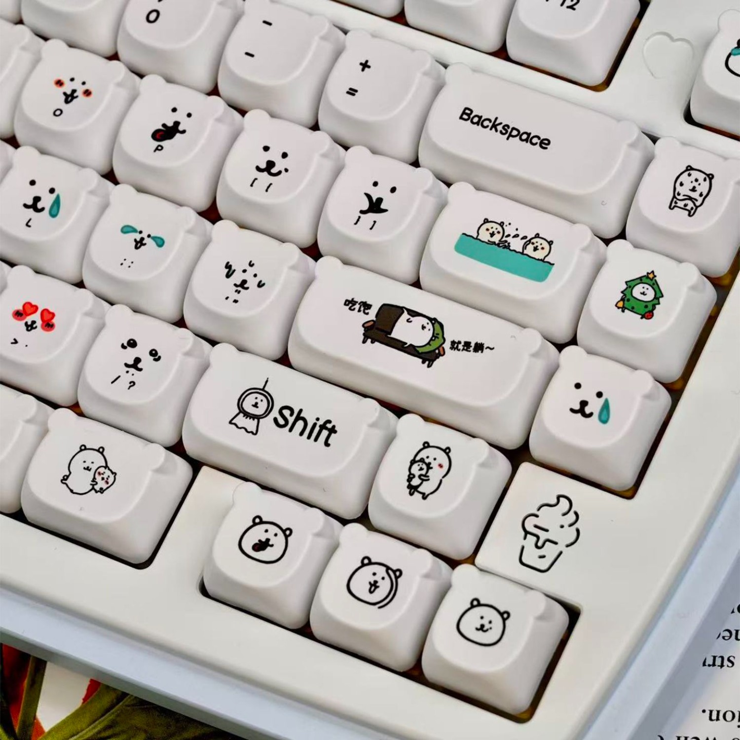 Милые мультяшные кейкапы с мед – обзор и цена Gaming Keyboard Ergo