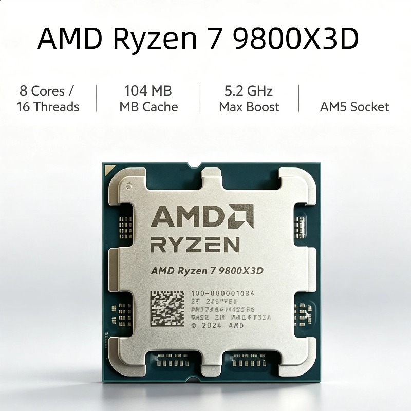 AMD Ryzen 7 9800X3D X3D — игро – обзор и цена Amd Cpu Ryzen 7
